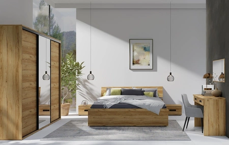 Penelope postel 180x200 cm s kontejnerem na lůžkoviny dub catania funkční nábytek do ložnice nebo pokoje pro mládež