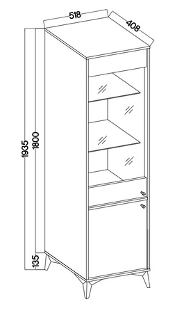Sestava nábytku do obývacího pokoje Kioto I eukalyptus stylový design elegantní nábytek v tlumených barvách obohacený černými doplňky