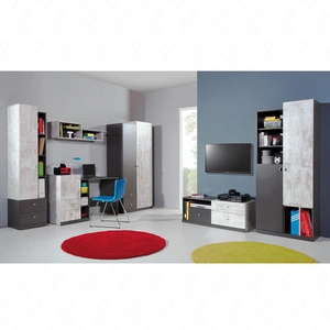 Tablo 4 graphite / enigma nábytková sestava ideální pro dětské nebo teenagerské pokoje nábytek v módních barvách