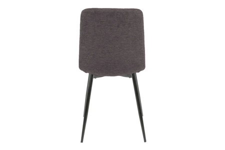 Čalouněná židle Alan Brego tmavě šedá moderní a funkční jídelní židle s kovovými nohami