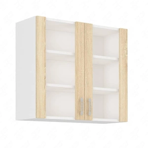 Závěsná kuchyňská skříňka s displejem Sold 80 GS-72 2F skříňka odolná proti páře vysoké teplotě a rozlité tekutině