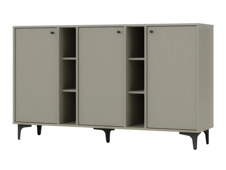 Sestava nábytku do obývacího pokoje Kioto I eukalyptus stylový design elegantní nábytek v tlumených barvách obohacený černými doplňky