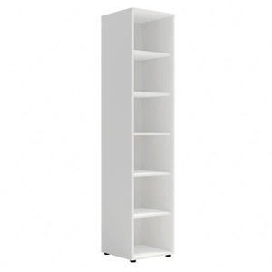 Knihovna Maxione 45 cm bílá funkční knihovna ideální do pokoje teenagera nebo kanceláře jednoduchý a univerzální design