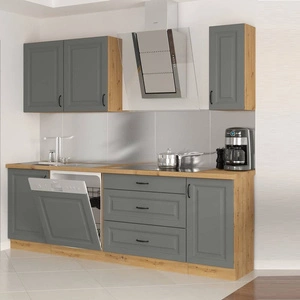 Sada kuchyňského nábytku Kea 230 cm Skříňky vypadají skvěle ve skandinávských klasických i moderních interiérech