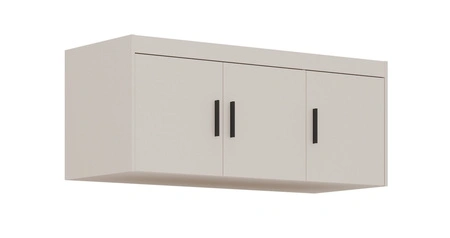 Šatní nástavec Rene 133 cm béžový pískový funkční šatní skříň zvětšuje úložný prostor pro oblečení, boty nebo doplňky