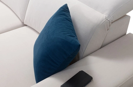 Kelly Elegantní rozkládací pohovka černá levá opletená pohodlná a funkční rohová rozkládací pohovka do obývacího pokoje