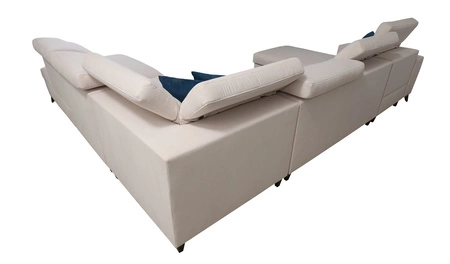 Kelly Sleek X levandulově růžová levá rohová sedačka s funkcí spaní mimořádně elegantní rohová sedačka do obývacího pokoje s nastavitelnými opěrkami hlavy