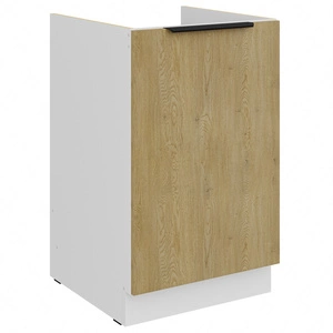 Kuchyňská dřezová skříňka Cremona 50 ZL 1F BB kovová hrana rukojeti skříňka odolná proti vlhkosti a poškození