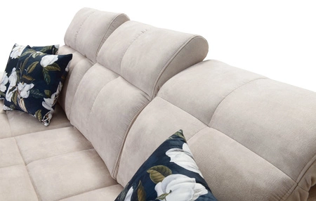 Rohová pohovka s funkcí spaní Buffalo VII žlutá pravá stylová rohová pohovka s kontejnery na lůžkoviny velurová tkanina