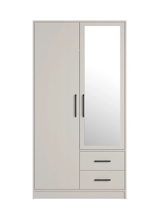 Zrcadlová skříňka Caspe 100 cm béžová moderní design povrchová úprava ABS a hliníkové úchyty