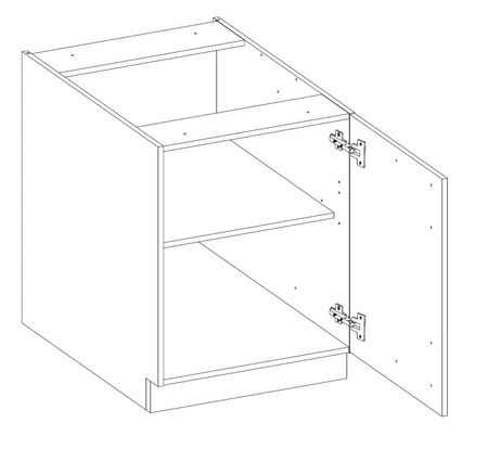 Sestava rohového kuchyňského nábytku EkoWhite 310x230 cm minimalismus ve skandinávském stylu a jednoduchý modernismus ideální do každého interiéru