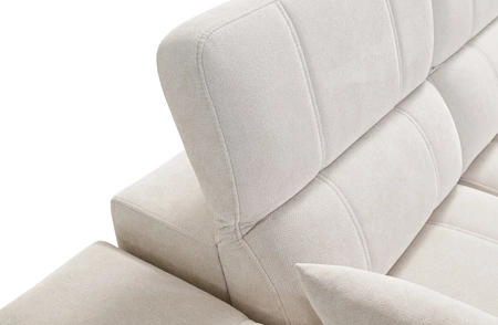 Rohová pohovka s funkcí spaní Penejos VI zelená levostranná stylová rohová pohovka se dvěma přihrádkami na lůžkoviny odolná látka