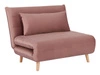Polohovací křeslo Spike antique pink funkční a moderní pohodlí při relaxaci bukové nohy