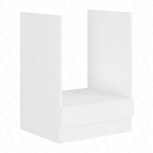 Trouba vestavěná skříň EkoWhite 60 D GAZ BB kuchyňská skříňka odolná proti páře vysoké teplotě a rozlité tekutině