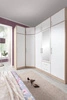 Zrcadlová skříňka Caspe 150 cm světlý dub sonoma / bílá moderní design povrchová úprava ABS a hliníkové úchytky