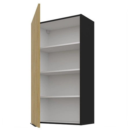 Kuchyňský nábytek Crotone 300 cm elegantní kuchyňské skříňky s kovovými úchytkami na hraně skříňka s nákladním košem