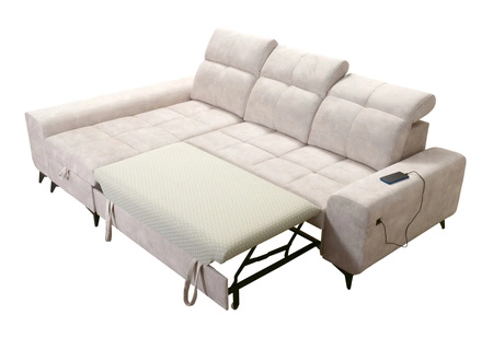 Rohová sedací souprava s funkcí spaní Buffalo honey left Funkční a stylová rohová sedací souprava s kontejnerem na lůžkoviny