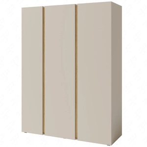 Šatní skříň Paguro 145 cm pískově béžová / olejovaný dub Moderní design Šatní skříň s povrchovou úpravou ABS do pokoje pro mládež