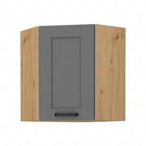 Rohová kuchyňská nástěnná skříňka Asti 60x60 GN-72 1F skříňka odolná vůči páře, vysoké teplotě a rozlitým tekutinám