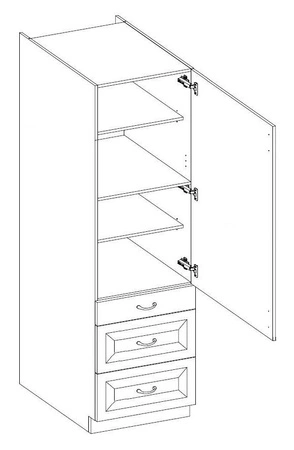 Sada kuchyňského nábytku Valico 240 cm Skříňky vypadají skvěle v klasických i moderních interiérech