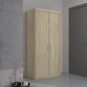 Šatní skříň Rene 90 cm světlý dub sonoma moderní design stylové úchyty