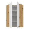 Luis 60x60 GN-108 2F rohová kuchyňská nástěnná skříňka odolná vůči páře, vysoké teplotě a rozlitým tekutinám