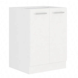 Stojací kuchyňská skříňka s policí EkoWhite 60 D 2F BB skříň odolná proti páře vysoké teplotě a rozlité kapalině