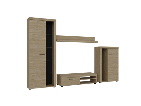 Nástěnná skříňka Rene z olejovaného dubu inovativní design moderní uspořádání s elegantním charakterem s rozsáhlou funkčností