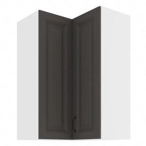 Závěsná rohová kuchyňská skříňka Silver 60x60 GN-90 2F skříň odolná proti páře vysoké teplotě a rozlité kapalině