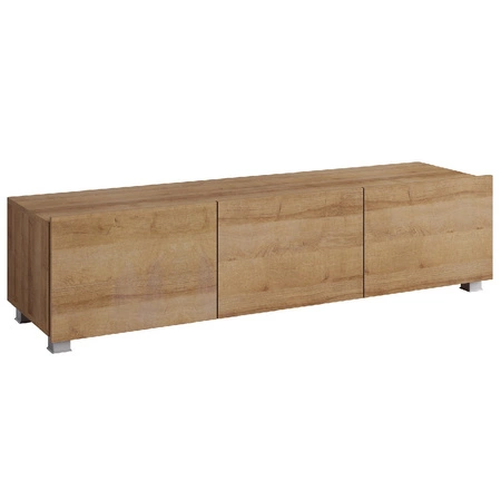 Apulia 150 cm zlatý dub RTV skříňka s možností zavěšení minimalistický design jednoduchý tvar zapadající do každého interiéru