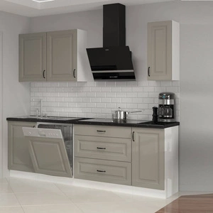 Sada kuchyňského nábytku Kastos 230 cm Skříňky vypadají skvěle ve skandinávských klasických i moderních interiérech