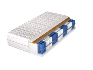 Taštičková pružinová matrace Superking Coconut 140x200 cm 7 zón tvrdosti s kokosovou podložkou každá pružina umístěna v samostatné materiálové kapse