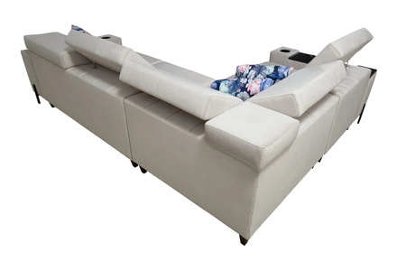 Rohová sedačka s funkcí spaní Belvi II tyrkysová levá elegantní a ergonomická rohová sedačka do obývacího pokoje praktický úložný prostor v boční části