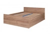 Jednoduchá postel 140x200 cm dub riviera funkční kus nábytku do ložnice nebo pokoje pro mládež