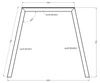 Stůl Malden 138x90 cm řemeslný dub / černá jednoduchá forma nábytku obohacená stylovými černými nohami v loftovém stylu odolná proti rozlití deska