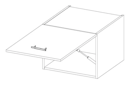 Kuchyňská skříňka Nalo 50 GU-36 1F odolná proti rozlití páry a teplu