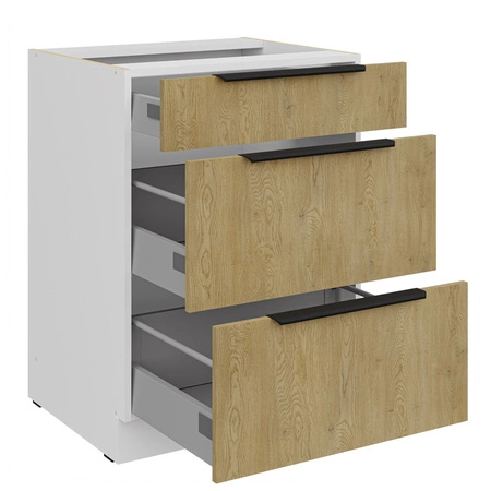 Sada kuchyňského nábytku Cremona 180 cm elegantní kuchyňské skříňky v jemných a přírodních barvách ideální sada do malé kuchyně