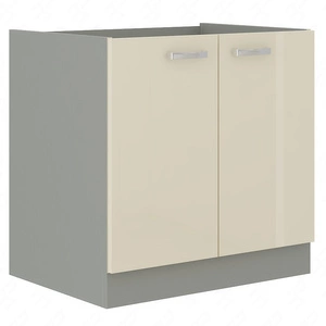 Stojací kuchyňská skříňka s policí Karmen 80 D 2F BB skříň odolná proti páře vysoké teplotě a rozlité kapalině