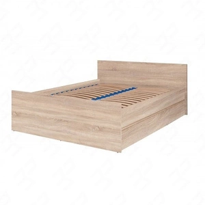 Jednoduchá postel 140x200 cm dub sonoma funkční kus nábytku do ložnice nebo pokoje pro mládež