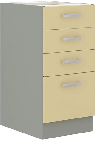 Sada rohového kuchyňského nábytku Karmen 260x270 cm lesklá čela styl skříněk bude ladit s interiérem každé kuchyně