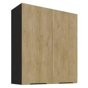 Kuchyňská nástěnná skříňka Crotone 80 G-90 2F kovové hrany úchytek skříňky odolné proti vlhkosti a poškození