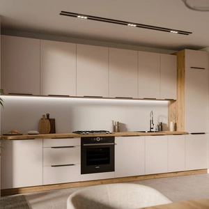 Sada kuchyňského nábytku Soela 390 cm perfektní kuchyňské skříňky pro moderní uspořádání jemné a přírodní barvy