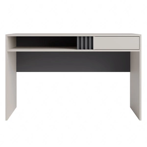 Psací stůl se zásuvkou Estan 120 cm béžová / antracitová moderní design nábytku Hrany psacího stolu jsou opatřeny speciální dýhou