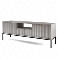 Lovro 154 cm šedá RTV skříňka moderní design potěší milovníky osobitých interiérů