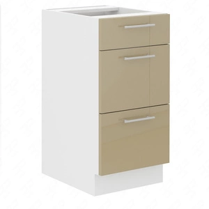 Nalo 40 D 3S BB stojatá kuchyňská skříňka se zásuvkami odolná proti páře, rozlití a teplu