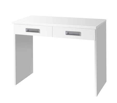 Toaletní stolek se zásuvkami Penelopa 100 cm bílý moderní designový nábytek hrany nábytku zakončené speciální dýhou