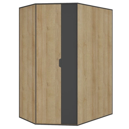 Dětský nábytek Nano, sada 2 kusů grafit / dub riviera, ideální do dětského pokoje v módním stylu