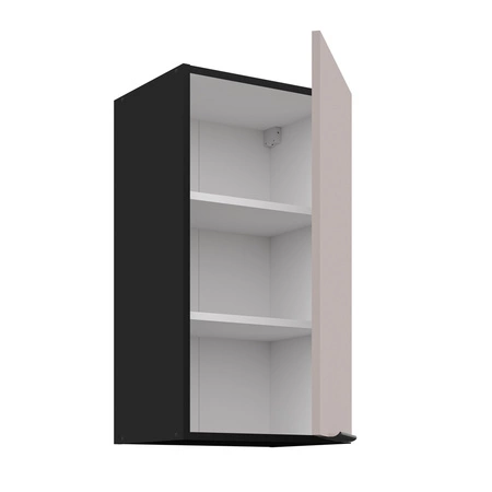 Sada rohového kuchyňského nábytku Tarraco 310x250 cm skříňky s kovovými úchytkami vypadají skvěle v moderních interiérech