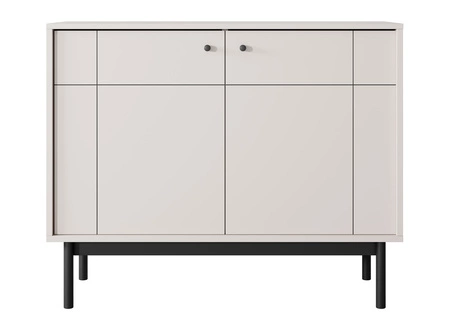 Komoda Modesta 104 cm béžová minimalistický design decentní kovové úchyty ideální návrh komody do obývacího pokoje a ložnice