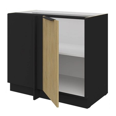 Rohová kuchyňská linka Crotone 105 ND 1F BB levá kovová hrana úchytky odolnost proti vlhkosti a poškození